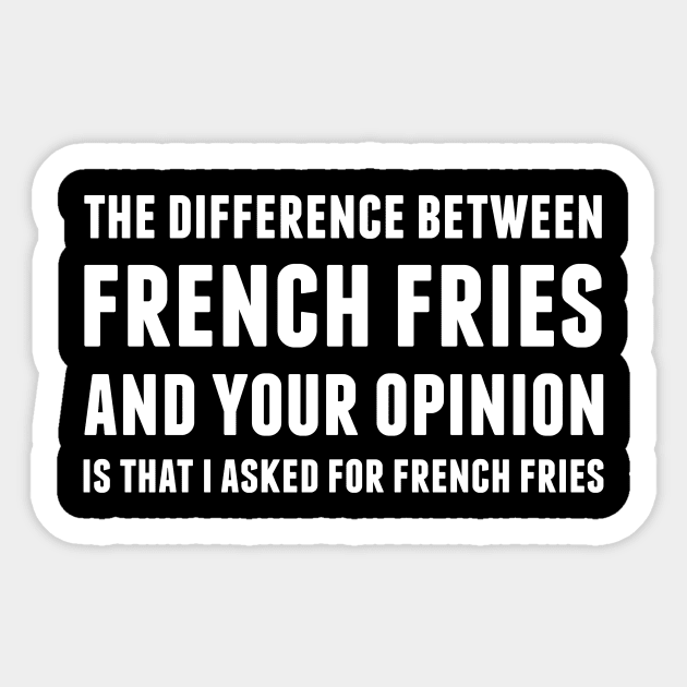 French Fries Sticker by alliejoy224